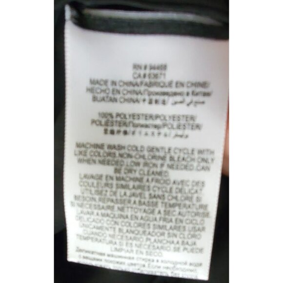 BCBGMaxazria NWT Women's Jaclyn Black Draped Hi Low Blouse Size S 100% Polyester - Picture 4 of 5